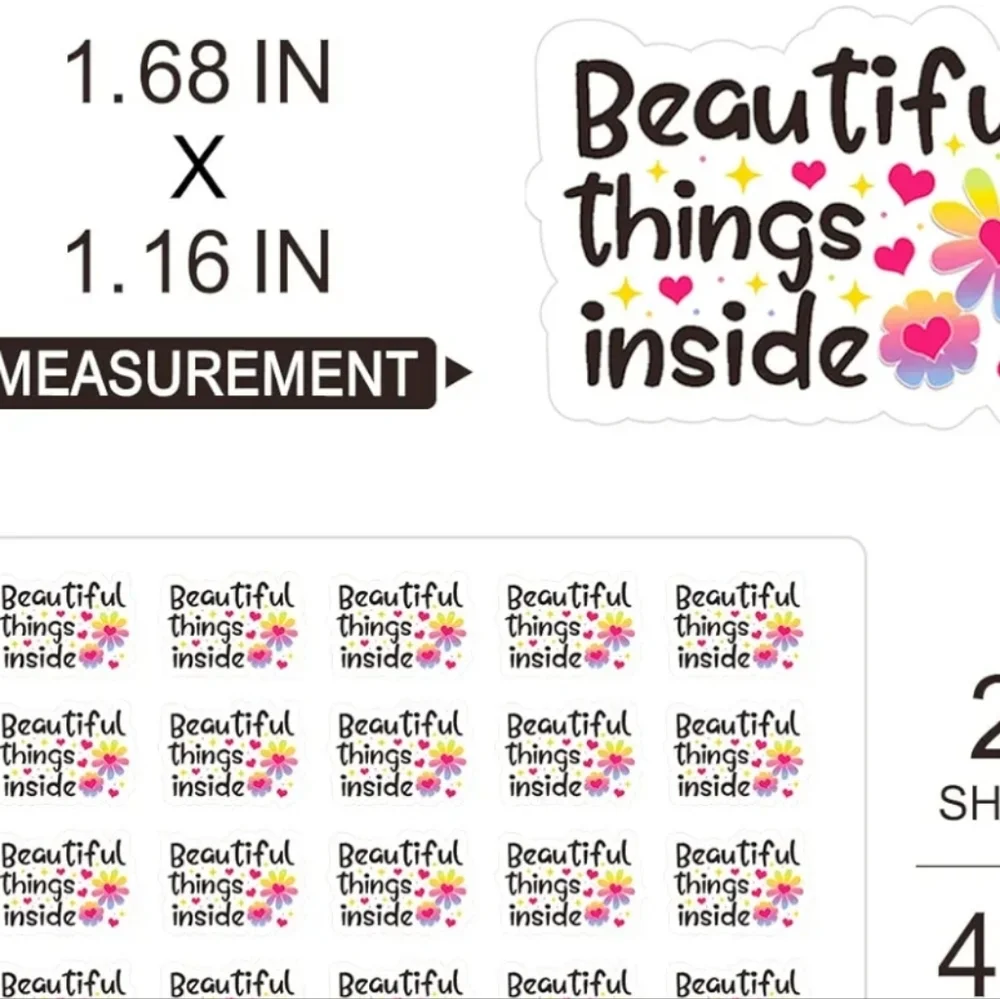 50 Ct   SMALL BUSINESS STICKER:Cute stickers for small business.
